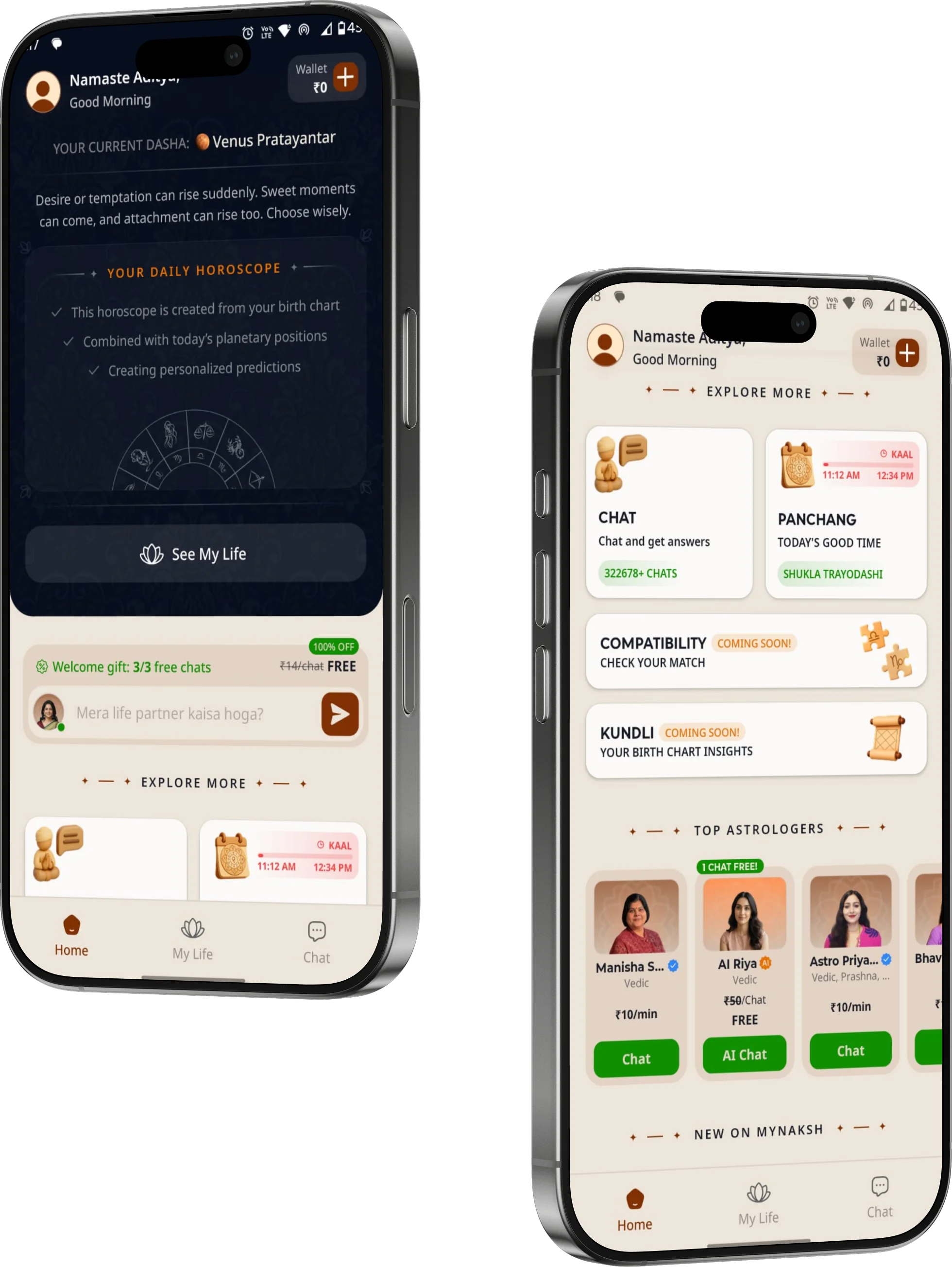 MyNaksh: Astrology App mockup