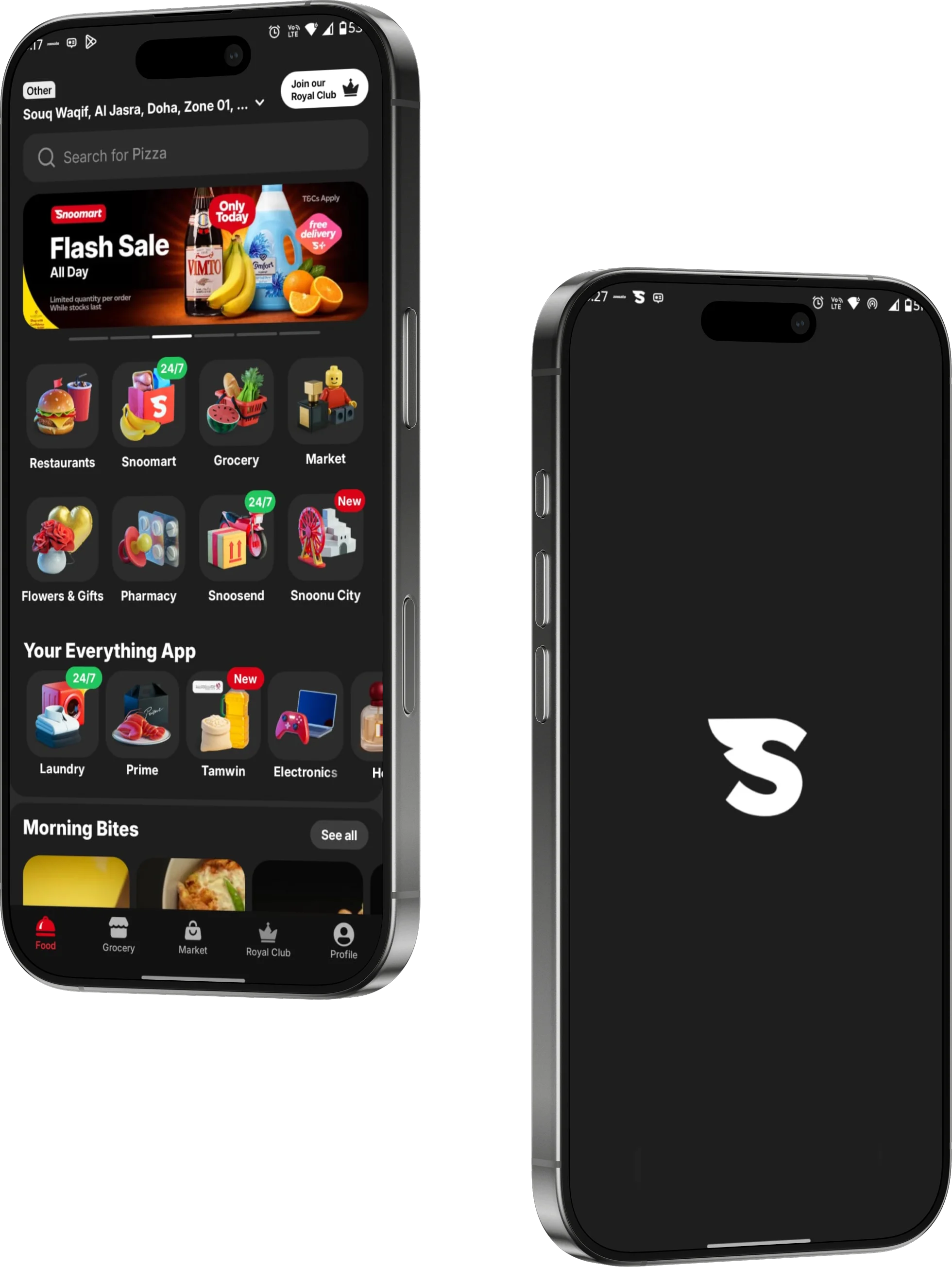 Snoonu - Super App For Food, Groceries & Services mockup