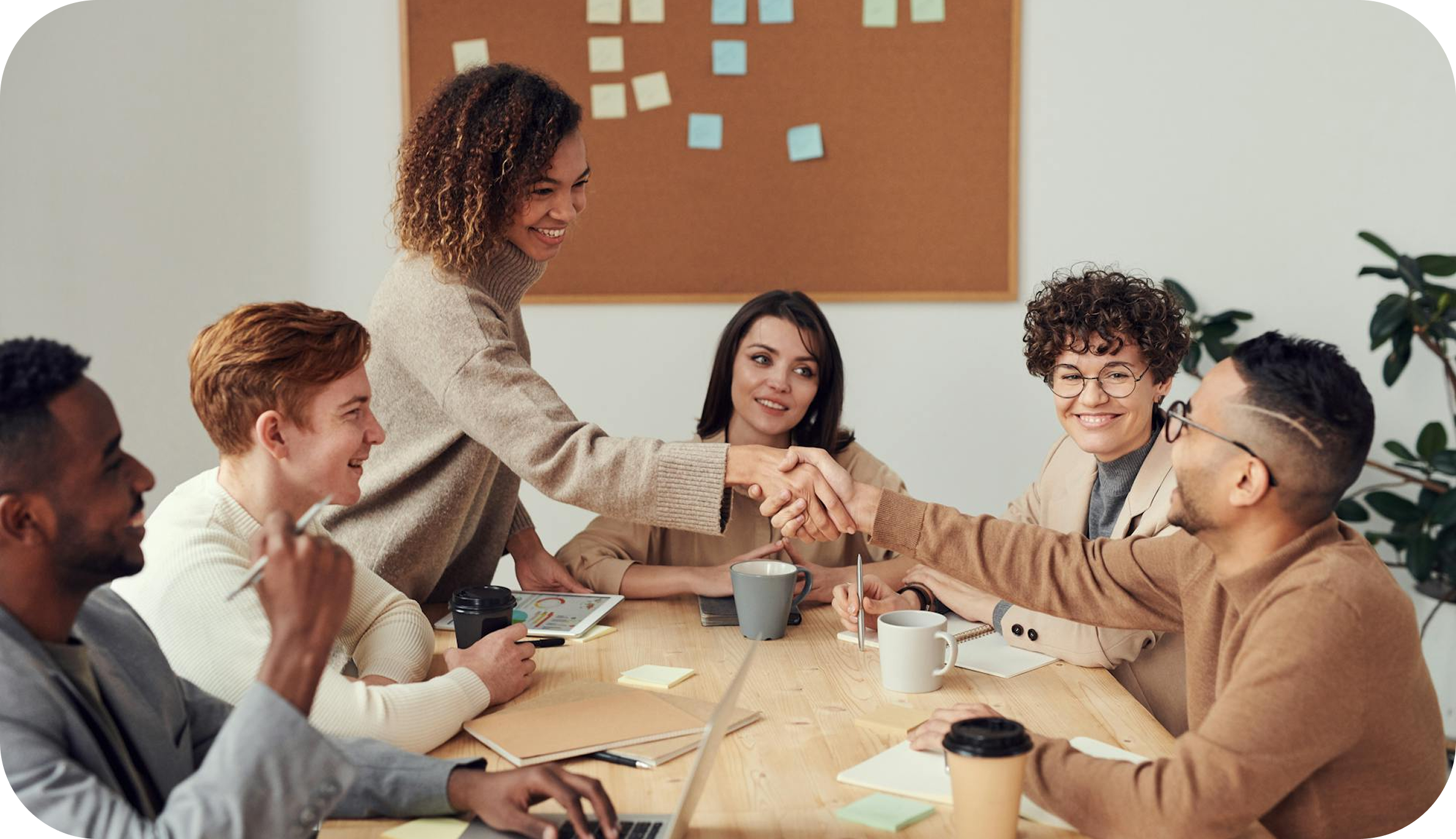 Team meeting at Softkingo