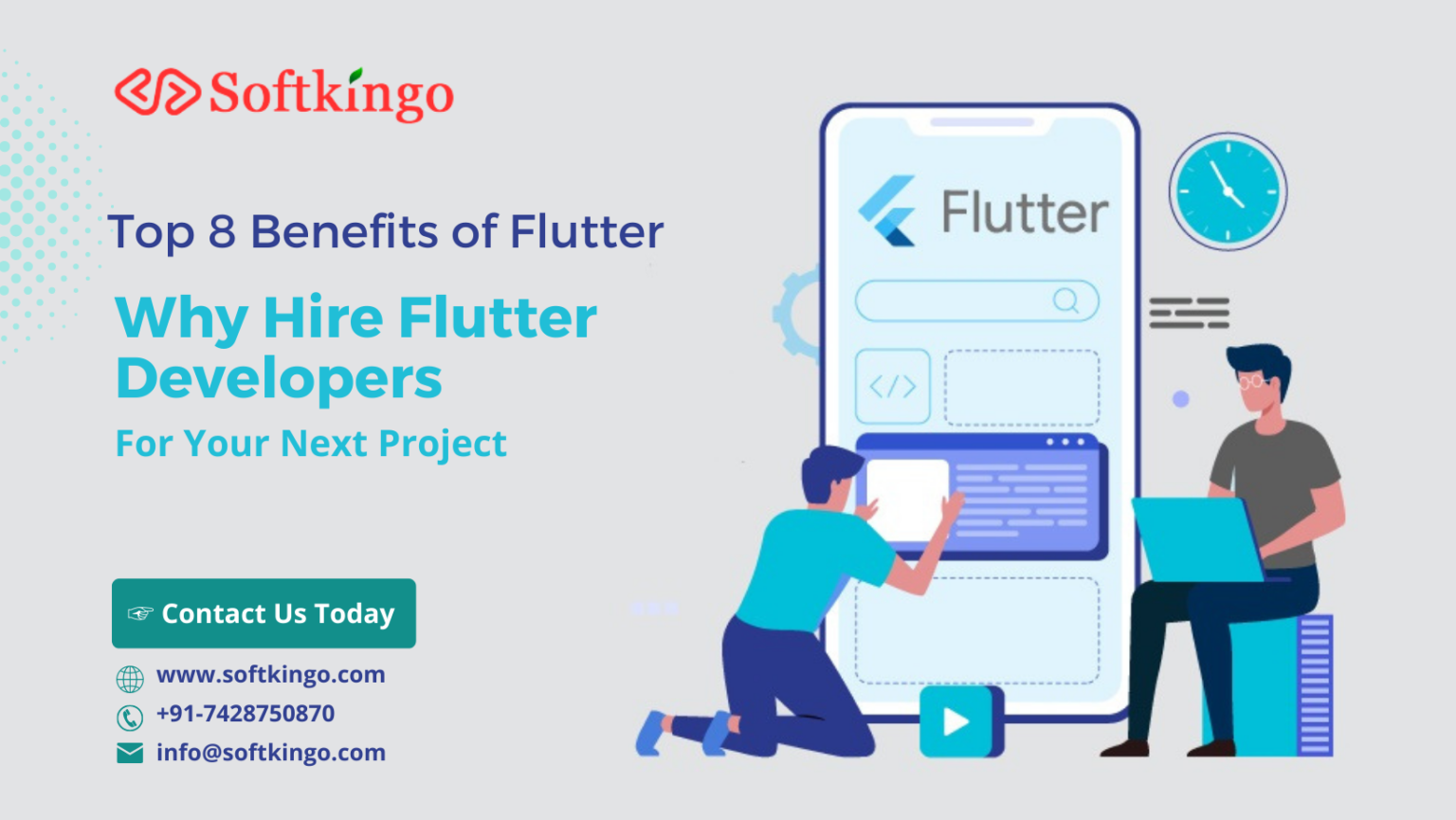 Top 8 Benefits Of Flutter And Why Hire Flutter Developers For Your Next